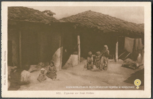Zigeuner von ihren Hütten