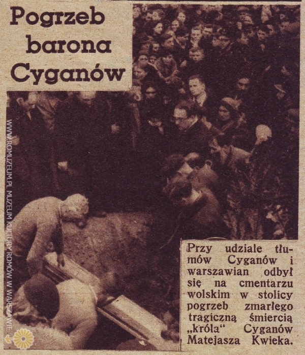 Pogrzeb barona Cyganów Matejasza Kwieka